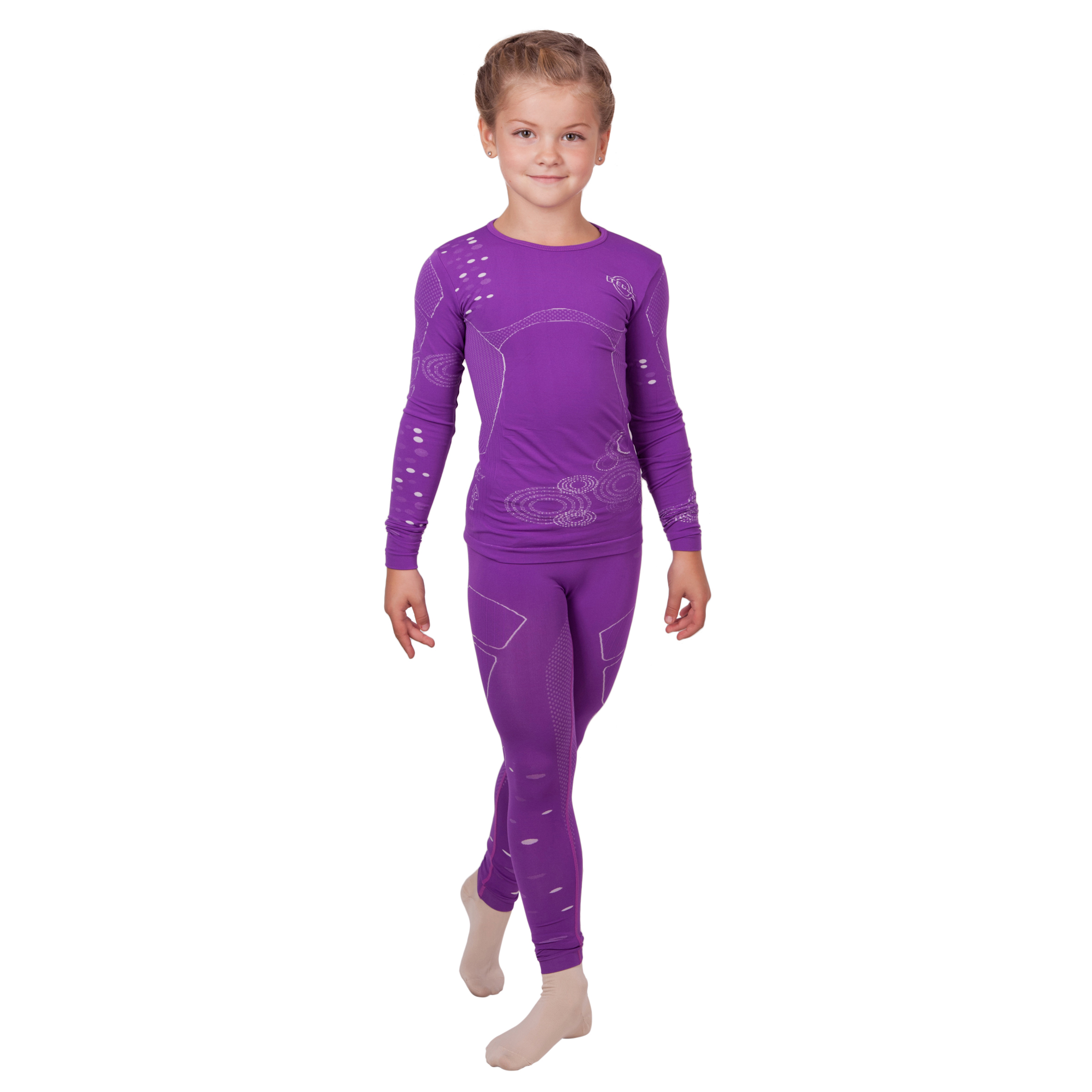 Купить термобелье Tecso фиолетового цвета для фигурного катания в  интернет-магазине фигурного катания ТДФК